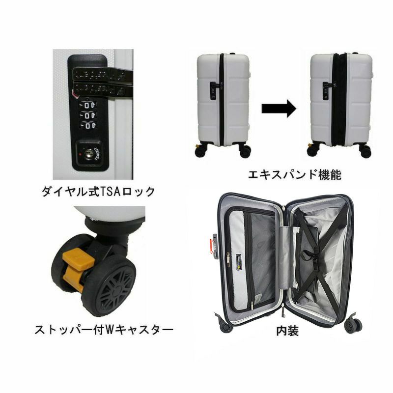 PRESIDENT 機内持込スーツケース CABIN Sサイズ　仕様